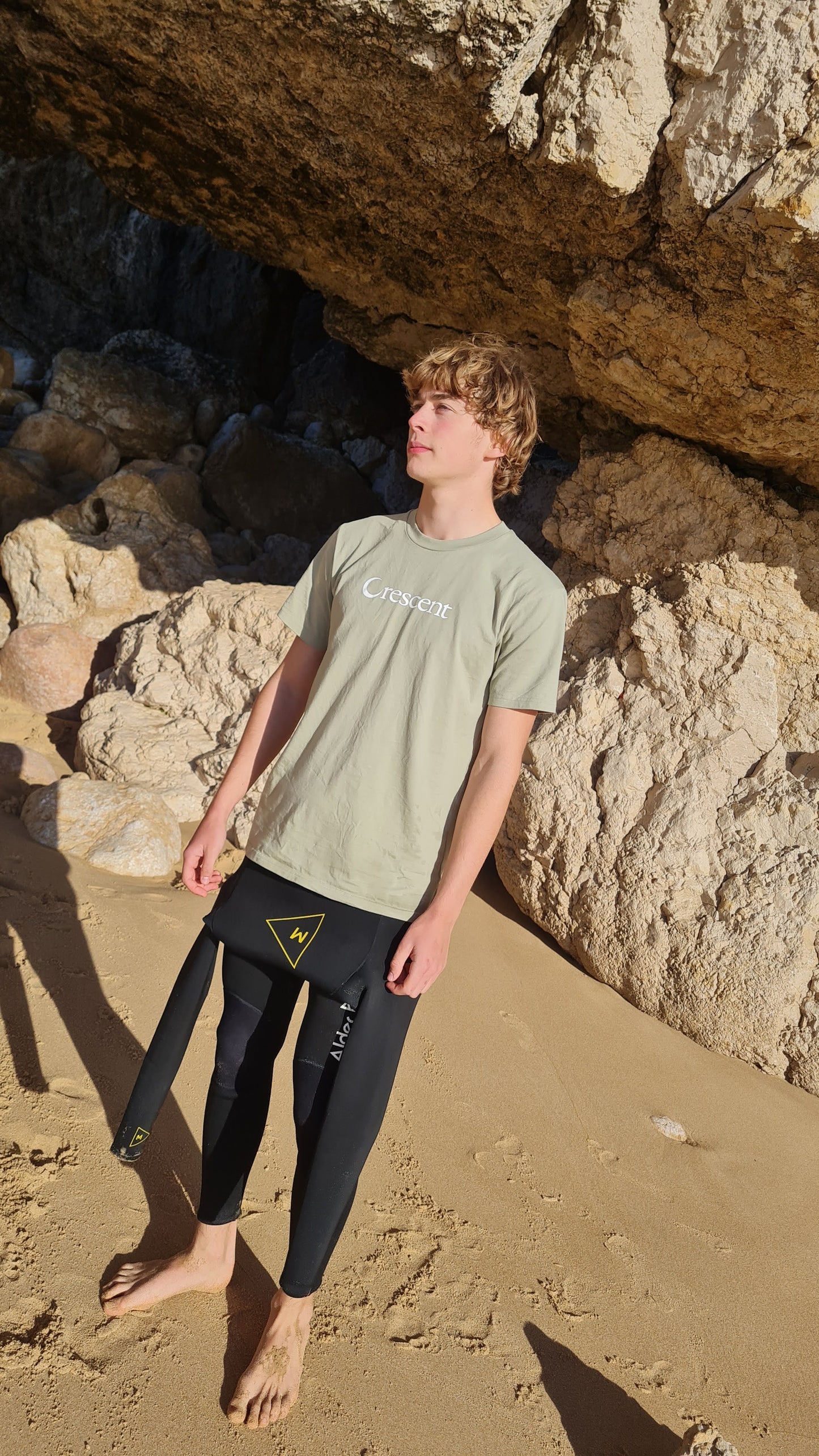 Set in Stone | Crescent Tee - Sage