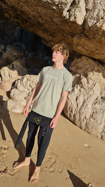 Set in Stone | Crescent Tee - Sage