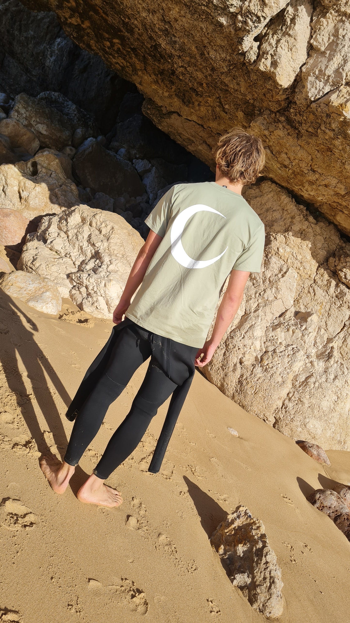 Set in Stone | Crescent Tee - Sage