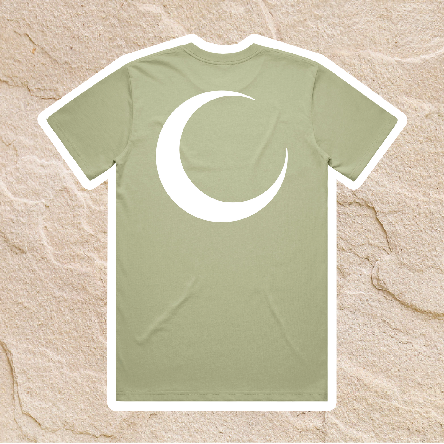 Set in Stone | Crescent Tee - Sage