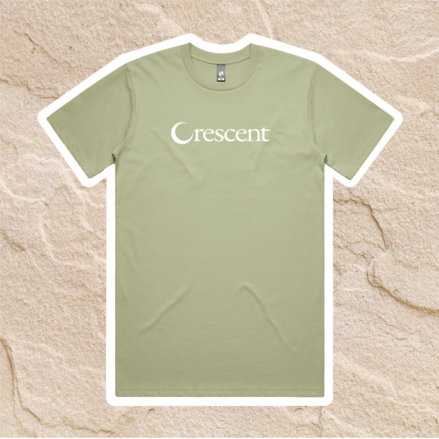 Set in Stone | Crescent Tee - Sage